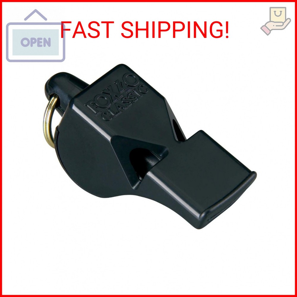 Fox 40 Classic Safety Whistle, Black