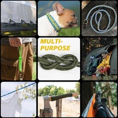 Paracord Reflective 1000lb, 50/100/200/500/1000ft 4mm, 13 Strand Parachute Spool