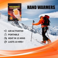 Hand Warmers Disposable 10 Pack – Up to 10 Hours of Heat 10 Hours, off white
