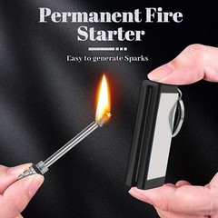 10pcs Permanent Match Infinity Lighter Emergency Fire Starter Portable Keychain