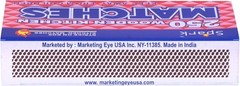 1 Box of 250 count Wooden Kitchen Matches Strike on Box Camping Fire Starters