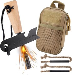 Fire Starter Survival Kit Includes Magnesium Rod Steel Striker