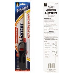 Refillable Butane Lighter Long Utility Multi Purpose Visible Fuel Supply 3 Packs