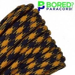 Goldenrod and Black – 100 FT – 550 Paracord Rope 7 strand Parachute Cord