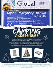 Mylar Emergency Thermal Blankets Survival First Aid Waterproof 12 Pack