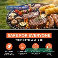 Natural Fire Starter Sticks: Quick Start Fire Starters for Grills Campfires Indo