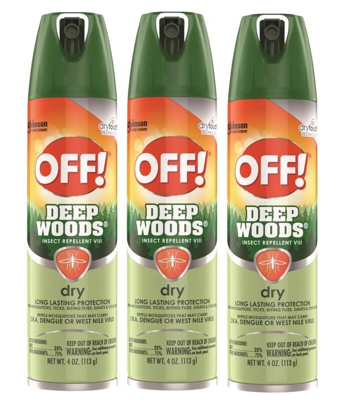 3 ~ OFF! Deep Woods Insect Repellent Vlll Dry Long Lasting Protection Spray 4 oz