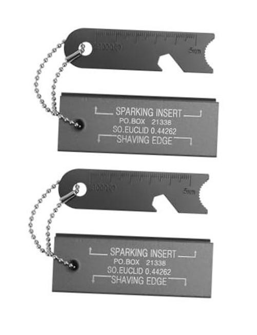 Magnesium Flint Fire Starter, Survival Fire Blocks with Striker for 2