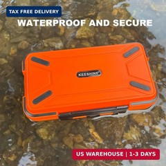 SMALL Fishing Tackle Box, Floating Storage Box, Double-Sided Fishing Lure Box wi