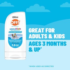 OFF! Insect Repellent Lotion Adults and Kids Fragrance-Free 3.8oz 3 Pack New