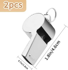 Whistle for Coaches, Metal Whistles for Adults with Lanyard, Loud Sport Whistle