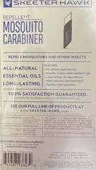 NEW Skeeter Hawk Mosquito Repellent 2 Carabiners & 4 Refill Tabs + 4 Extra Tabs
