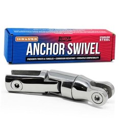 Anchor Swivel, Stainless Steel Shackle Chain Swivel, Fits 1/4 » to 5/16 «