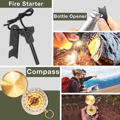Kits de supervivencia, artículos esenciales para senderismo y acampada, equipo