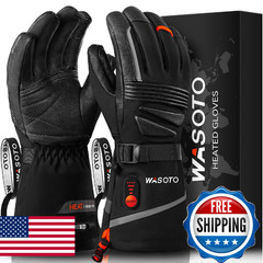 Wasoto Heated Gloves For Men Women7.4V Battery 22.2Wh Rechargeable Electric