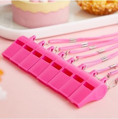 24PCS Plastic Sports Whistles Coaches Whistle with Loud Crisp, Whistle with Lany