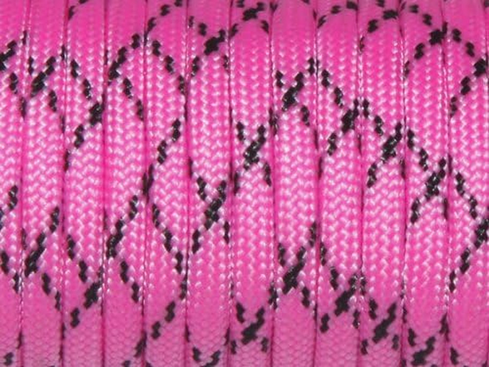 7 Strand Core 550lb Paracord Parachute Type III-100ft (Hot Pink Camo 58#) | Cord