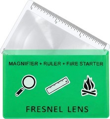 3 Pcs Pocket Wallet Size Survival Emergency Firestarter GREEN Protective Sleeve