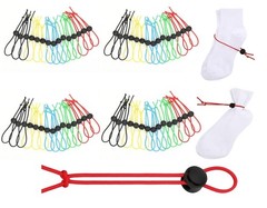 Awsxuoor 50Pcs Sock Clips – Amazing Laundry Black,green,red,yellw,blue