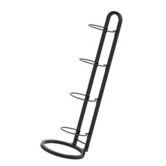 Metal Basketball Football Rack Stand with 4 Tiered for Sports Equipment Storage