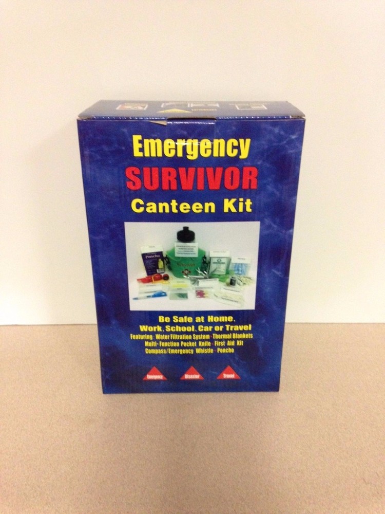 Emergency Survival Canteen Kit With Water Filtration System