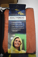 Lot of 6 The Weather Zone 3100 Rain Ponchos Assorted Colors One Size Fits All