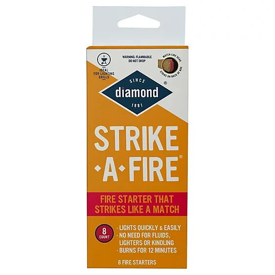 3X Diamond Strike-A-Fire 8 Per Pack Total Of 24 Fire Starters