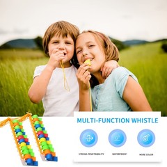 WSYUB Plastic Whistles, 24Pcs Sports Whistle Bulk with Lanyard | Loud Crisp Soun