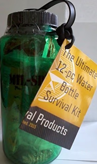 The Ultimate 12- Pc Water Bottle Survival Kit