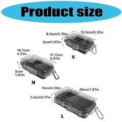 Secure Crush Resistant Outdoor Box for Camping Tool Electronics Protective Case