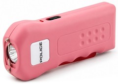 POLICE Stun Gun 512 700 BV Rechargeable LED Flashlight Pink