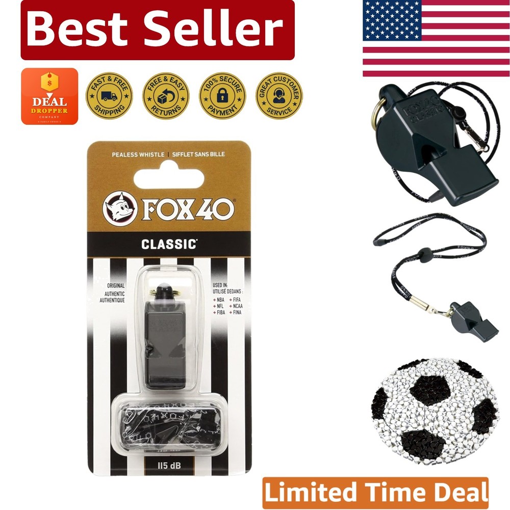 Professional Quality Whistle with Breakaway Lanyard – Ultimate Coaching Tool