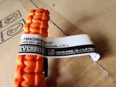 Lot of 384 Everbilt 9″ Paracord Emergency Survival Bracelet Safety Orange Hiking