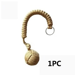 Paracord Monkey Fist Style Keychain Outdoor Hiking Accessory