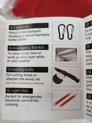 Emergency Survival Kit First Aid Bug out Military Prepper Kit Black Pouch 235Pcs