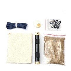 Black Fire Piston Igniter Portable Camping Hiking Survival Fire Starter Tool