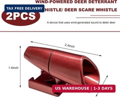 2PCS Car Deer Whistles, Waterproof Auto Animal Warning Horns with Self-Adhesive,