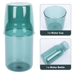Water Glass Bottle Set Travel Drinking Cup Reusable Cups Pitcher