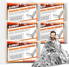 5-Pack Emergency Thermal Blankets, Heavy Duty Mylar Space Blanket with Ultimate
