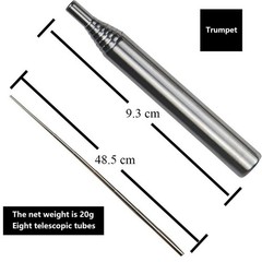 Outdoor Pocket Bellow Collapsible Fire Tools Kit Camping Survival Blow Fire Tube
