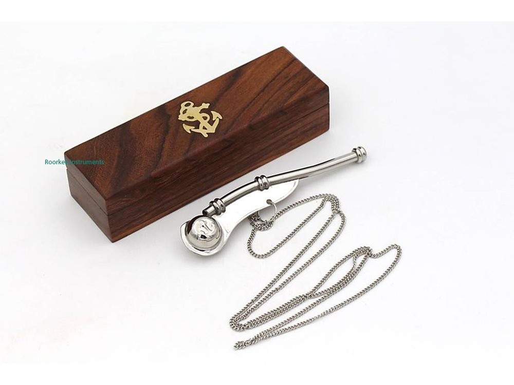 Premium Nickel-Plated Boatswain Whistle Compact Lightweight Portable (Bosun) …
