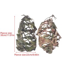 Camo Net Airsoft Helmet Cover Nylon Drawstring Helmet Scrim Hunting Accessory