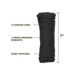 1100lbs Heavy Duty 50ft Paracord Rope Camping Hiking Survival Bracelet New