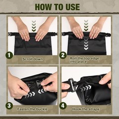 Foilswirl 2 Sets Bear Food Bag for Camping Food Hanging System Includes 2 Wat…