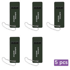 2/5Pcs 3-Frequency Survival Whistle Outdoor High Decibel Survival Whistle for Hi
