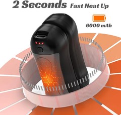 6000mAh Portable Electric Hand Warmers For Gift,Rechargeable 2 Pack Hand Warmers