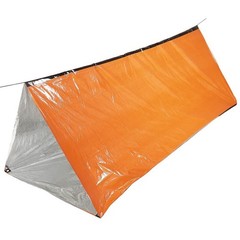 Emergency Tent Orange Aluminium Coated inc Fire Starter & Accessories – Survival Tent