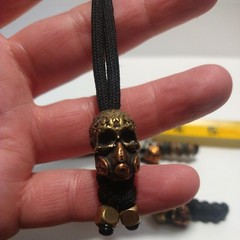 Tactical Paracord Keychain Skull Mask Lanyard Three piece