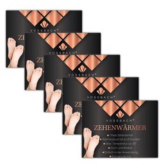 Vossbach 5 pairs toe warmers 9.5x7cm 8 hour foot warmer warm soles shoe warmer