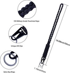 Heavy Duty Woven Umbrella Rope Neck Hanging Rope Keychain Outdoor Survival USA